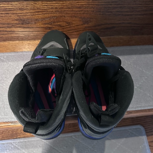 Black and Blue Sneakers with Logo - Picture 5 of 6